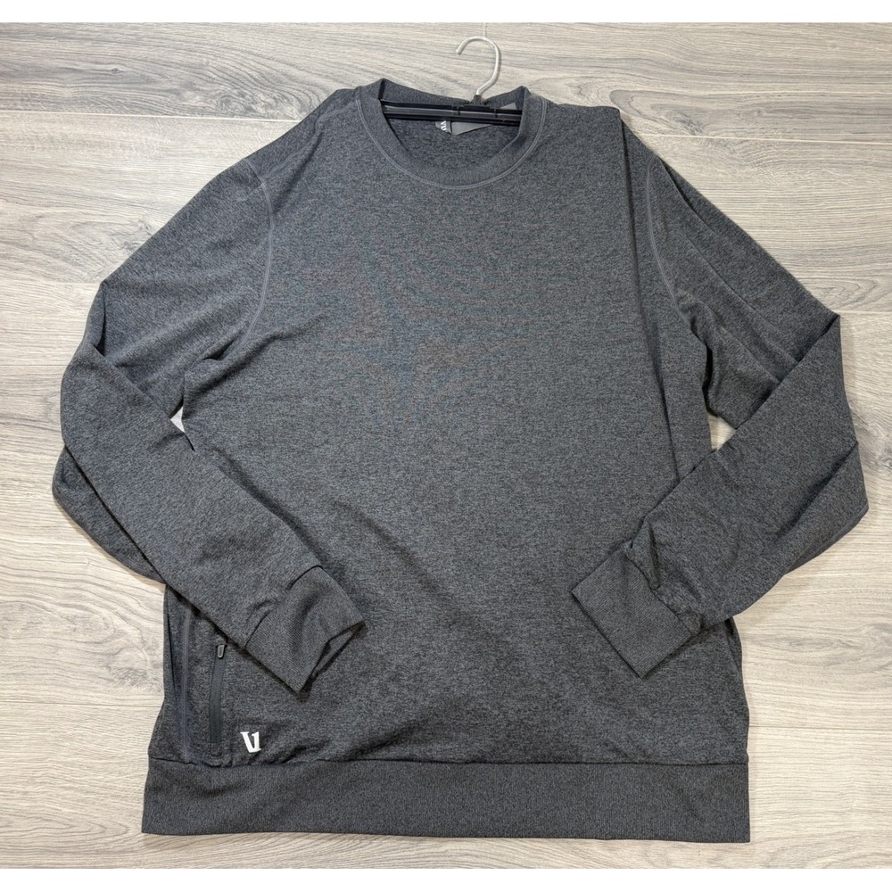 Vuori Sweater Mens XL Gray Ponto Performance Dreamknit Long Sleeve Pullover V224